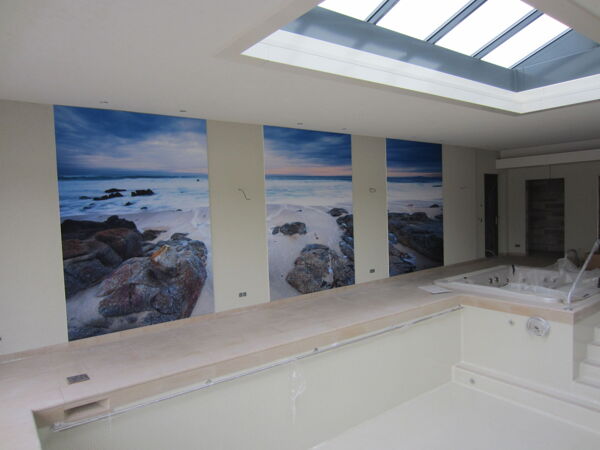 COUSTwall at inside pool