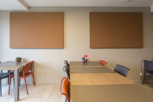 COUSTpanel in the dining room of a residential care centre