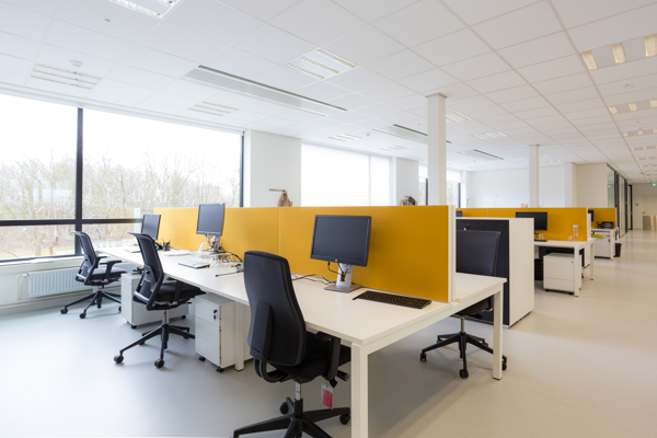 COUSTdeskscreen for more privacy in an open space